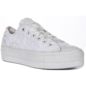 Converse A15005c Ct As Ox Crochet Star Lace Up Womens Trainer In White Uk 3 - 7 Converse A15005c Ct As Ox Crochet Star Lace Up Womens Trainer In White Uk 3 - 7