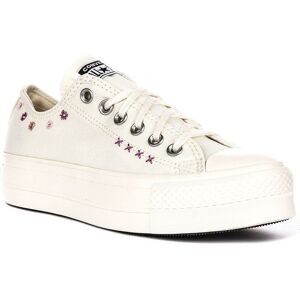 Converse A15005c Ct As Ox Crochet Star Lace Up Womens Trainer In White Uk 3 - 7 Converse A15005c Ct As Ox Crochet Star Lace Up Womens Trainer In White Uk 3 - 7