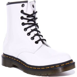 Dr Martens 1460 W Womens Leather Ankle Boots In White Patent Size Uk 3 - 8 Dr Martens 1460 W Womens Leather Ankle Boots In White Patent Size Uk 3 - 8