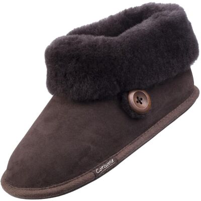 Cotswold Wotton Sheepskin Bootie Chocolate Cotswold Wotton Sheepskin Bootie Chocolate