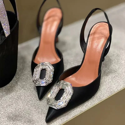 None Sexy Luxury Designer High Heels Silk Rhinestone New Sandals Women Pointy Fine He None Sexy Luxury Designer High Heels Silk Rhinestone New Sandals Women Pointy Fine He
