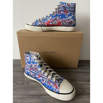 Paul Smith Canvas High Top Cowboy Print Carver Trainers Uk 7 Eu 41 Bnib Paul Smith Canvas High Top Cowboy Print Carver Trainers Uk 7 Eu 41 Bnib