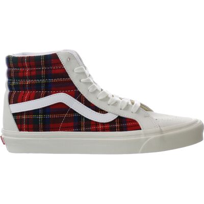 Vans Sk8-Hi 38 Dx Womens White/red Plimsolls Vans Sk8-Hi 38 Dx Womens White/red Plimsolls