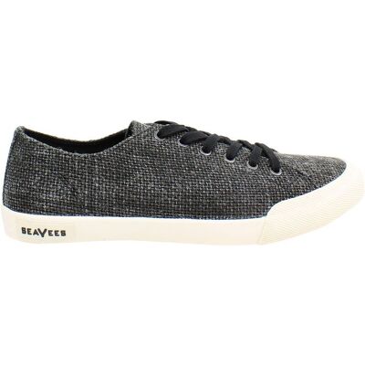 Seavees Monterey Raffia Womens Black Plimsolls Seavees Monterey Raffia Womens Black Plimsolls