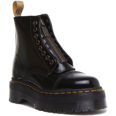 Dr Martens Vegan Sinclair 8 Eye Zipped Tongue Platform In Black Size Uk 3 - 9 Dr Martens Vegan Sinclair 8 Eye Zipped Tongue Platform In Black Size Uk 3 - 9