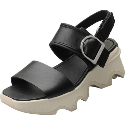Sorel Kinetic Impact Womens Wedge Sandals In Black Chalk - 4 Uk Sorel Kinetic Impact Womens Wedge Sandals In Black Chalk - 4 Uk