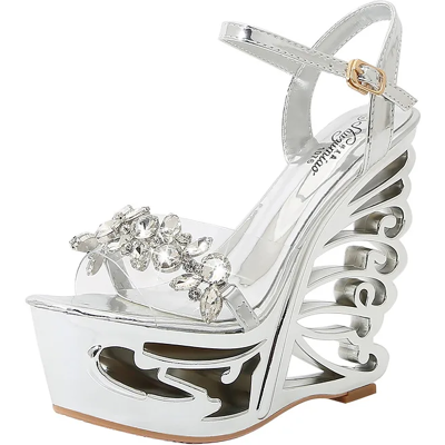 Joyhopy Pu Leather Strange Style Platform Sandals Women Customized Heel Wedges Shoes Big Joyhopy Pu Leather Strange Style Platform Sandals Women Customized Heel Wedges Shoes Big