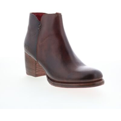 Bed Stu Yell F387002 Womens Brown Leather Zipper Ankle & Booties Boots Bed Stu Yell F387002 Womens Brown Leather Zipper Ankle & Booties Boots