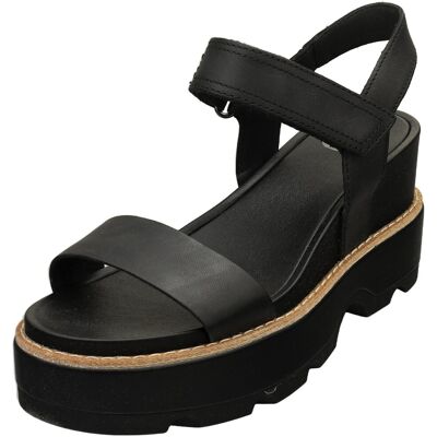 Sorel Joanie Iv Y Strap Womens Wedge Sandals In Black - 5 Uk Sorel Joanie Iv Y Strap Womens Wedge Sandals In Black - 5 Uk