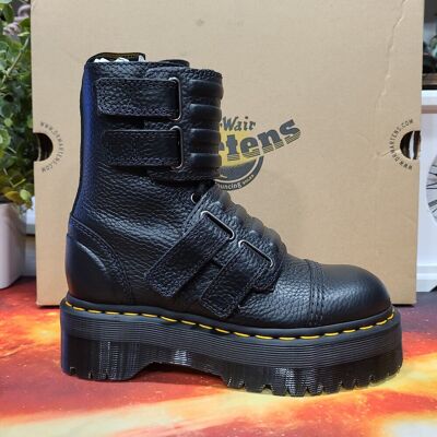 Dr. Martens New! Dr Martens Axxel Black Milled Nappa Leather Platform Boots Size Uk 3 Dr. Martens New! Dr Martens Axxel Black Milled Nappa Leather Platform Boots Size Uk 3