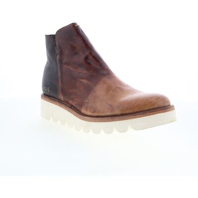 Bed Stu Lydyi F395501 Womens Brown Leather Zipper Ankle & Booties Boots Bed Stu Lydyi F395501 Womens Brown Leather Zipper Ankle & Booties Boots