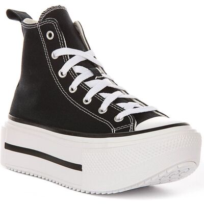 Converse Chuck Taylor Lace Up Trainer Girl Shoes In Black Youths Uk 3 - 7 Converse Chuck Taylor Lace Up Trainer Girl Shoes In Black Youths Uk 3 - 7