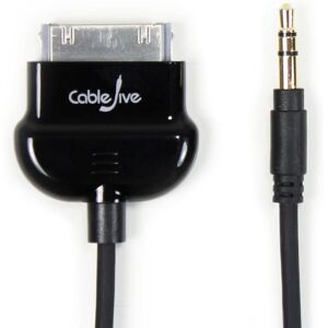 Cablejive Lineout Pro, Dock Cable For Classic Ipod, Black Cablejive Lineout Pro, Dock Cable For Classic Ipod, Black