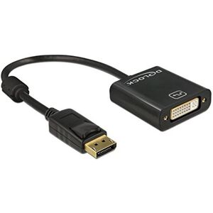 DeLOCK 62601 DisplayPort to DVI Adapter - 20cm, Black DeLOCK 62601 DisplayPort to DVI Adapter - 20cm, Black