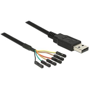 DeLOCK 1.8m USB to Serial Converter - FTDI 232RL - Black DeLOCK 1.8m USB to Serial Converter - FTDI 232RL - Black