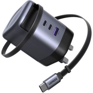 Ugreen 100w Usb C Charger Nexode 2c1a With Built-In Retractable Cable(0.75m)... Ugreen 100w Usb C Charger Nexode 2c1a With Built-In Retractable Cable(0.75m)...