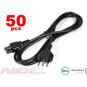 50 X New Dell 1.8m (6ft) Italian 3-Pin C5 Clover Power Cable/lead 250v (Joblot) 50 X New Dell 1.8m (6ft) Italian 3-Pin C5 Clover Power Cable/lead 250v (Joblot)