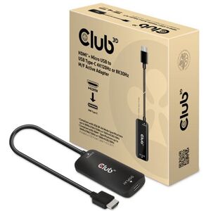 1m Club 3d Cac-1336 Active Adapter, Hdmi(M)+ Micro Usb To Usb Type-C, 4k120hz/8k 1m Club 3d Cac-1336 Active Adapter, Hdmi(M)+ Micro Usb To Usb Type-C, 4k120hz/8k