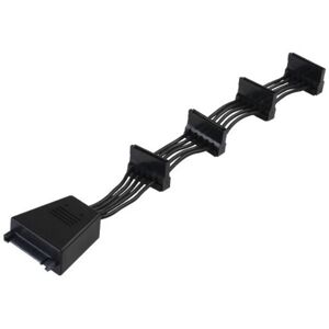 Silverstone SST-CP06 SATA cable - SATA power adapter, Black Silverstone SST-CP06 SATA cable - SATA power adapter, Black