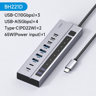 Does Not Apply Usb C Hub Type-C Docking Station Individual On/off Switches With Led Display 10g Does Not Apply Usb C Hub Type-C Docking Station Individual On/off Switches With Led Display 10g
