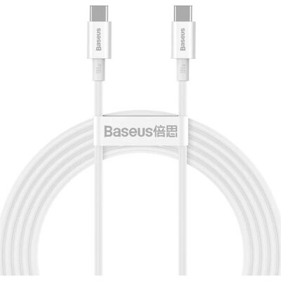 Baseus USB-C to USB-C Cable 100W White Baseus USB-C to USB-C Cable 100W White