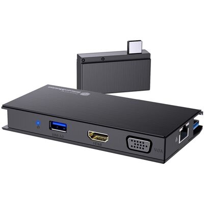 1080p Usb3.0 -Compatible Portable Docking Station Multiport Travel Adapter5342 1080p Usb3.0 -Compatible Portable Docking Station Multiport Travel Adapter5342
