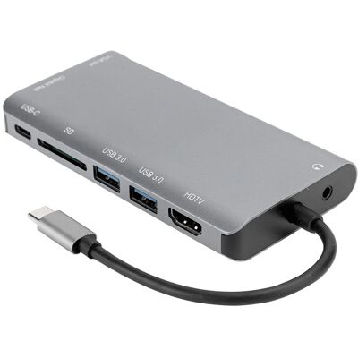 Typec Docking Station Notebook Accessories 4k Usb3.0 Hub Vga Aud Baj Typec Docking Station Notebook Accessories 4k Usb3.0 Hub Vga Aud Baj