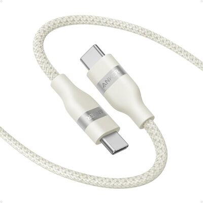 Anker Nano USB C Cable - 240W Fast Charging - White Anker Nano USB C Cable - 240W Fast Charging - White