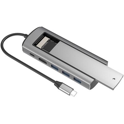 6-In-1 Usb Type-C Docking Station Multi-Function Fast Charging Station8423 6-In-1 Usb Type-C Docking Station Multi-Function Fast Charging Station8423
