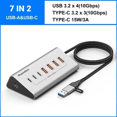 Does Not Apply 10gbps Usb 3.2 Docking Station Hub Usb 3.0 Type C Splitter Aluminum Multi 7/8 Po Does Not Apply 10gbps Usb 3.2 Docking Station Hub Usb 3.0 Type C Splitter Aluminum Multi 7/8 Po