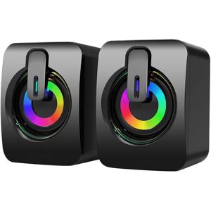 Sodial 3x(Computer Speakers Usb 3.5mm Pc Sound Box Hifi Stereo Microphone With Led3261 Sodial 3x(Computer Speakers Usb 3.5mm Pc Sound Box Hifi Stereo Microphone With Led3261