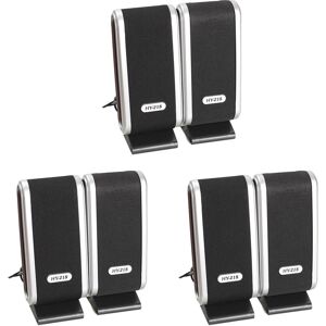 6 Pcs Usb Computer Speakers Portable Speaker Stereo 3.5mm With Ear Jack For8592 6 Pcs Usb Computer Speakers Portable Speaker Stereo 3.5mm With Ear Jack For8592