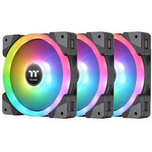 120mm Thermaltake Swafan Ex12 Rgb 3-Pack, Black, Rgb, 9 Blade, Magnetic Connecti 120mm Thermaltake Swafan Ex12 Rgb 3-Pack, Black, Rgb, 9 Blade, Magnetic Connecti
