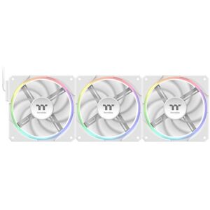 120mm Thermaltake Ts 120 Ex Rgb, White, 9 Blade, Hydraulic Bearing, 2000rpm, 56. 120mm Thermaltake Ts 120 Ex Rgb, White, 9 Blade, Hydraulic Bearing, 2000rpm, 56.