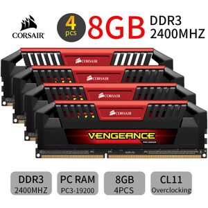 Corsair Vengeance Pro 32gb 4x 8gb Ddr3 2400mhz Pc3-19200 Overclocking Ram Red Uk Corsair Vengeance Pro 32gb 4x 8gb Ddr3 2400mhz Pc3-19200 Overclocking Ram Red Uk