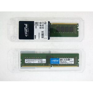 Crucial 32 GB DDR4 Memory - 2 x 16 GB 3200 MHz - Unbuffered Crucial 32 GB DDR4 Memory - 2 x 16 GB 3200 MHz - Unbuffered