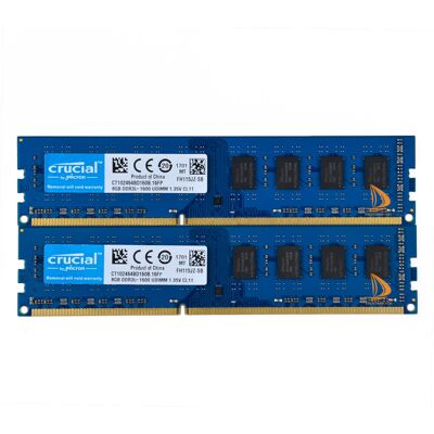 Crucial Kit 2x 8gb 2rx8 Pc3l-12800u Ddr3 1600mhz Desktop Memory Ram Low Density Crucial Kit 2x 8gb 2rx8 Pc3l-12800u Ddr3 1600mhz Desktop Memory Ram Low Density