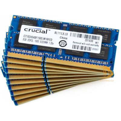 Kits Crucial 10x 8gb 2rx8 Pc3l-12800s So-Dimm Laptop Memory Ddr3l 1600mhz Sdram Kits Crucial 10x 8gb 2rx8 Pc3l-12800s So-Dimm Laptop Memory Ddr3l 1600mhz Sdram