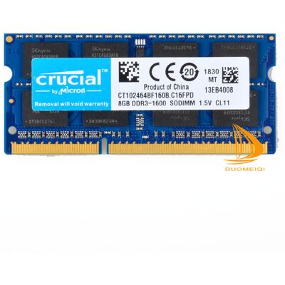 Crucial 8gb 2rx8 Pc3-12800s Ddr3-1600mhz Sodimm Laptop Memory Ram 1.5v 204pin @d Crucial 8gb 2rx8 Pc3-12800s Ddr3-1600mhz Sodimm Laptop Memory Ram 1.5v 204pin @d