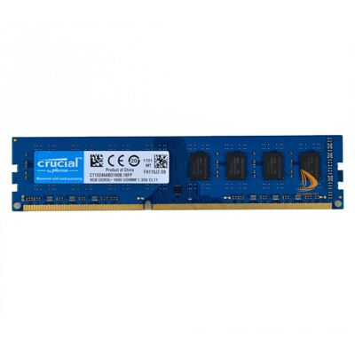 Crucial 8gb 2rx8 Pc3l-12800u Ddr3 1600mhz 240pin Desktop Memory Ram Dimm Non-Ecc Crucial 8gb 2rx8 Pc3l-12800u Ddr3 1600mhz 240pin Desktop Memory Ram Dimm Non-Ecc
