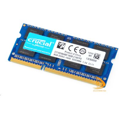 Crucial Ddr3 8gb 2rx8 Pc3-12800s 1600mhz 1.5v 204pin Sodimm Laptop Memory Ram ** Crucial Ddr3 8gb 2rx8 Pc3-12800s 1600mhz 1.5v 204pin Sodimm Laptop Memory Ram **