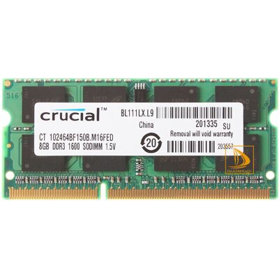 Crucial 8gb 2rx8 Pc3-12800s Ddr3 1600mhz Sodimm Ram Laptop Memory For Intel ## Crucial 8gb 2rx8 Pc3-12800s Ddr3 1600mhz Sodimm Ram Laptop Memory For Intel ##