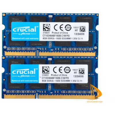 Crucial 16gb 2x 8gb 2rx8 Pc3l-12800s Ddr3-1600mhz Sodimm Laptop Memory Ram @dd Crucial 16gb 2x 8gb 2rx8 Pc3l-12800s Ddr3-1600mhz Sodimm Laptop Memory Ram @dd