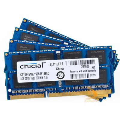 Crucial 4x 8gb 2rx8 Pc3-12800s Ddr3 1600mhz Sodimm Ram Laptop Memory Intel #vbn Crucial 4x 8gb 2rx8 Pc3-12800s Ddr3 1600mhz Sodimm Ram Laptop Memory Intel #vbn
