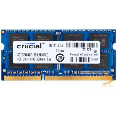 Crucial 8gb 2rx8 Pc3-10600s Ddr3-1333mhz Sodimm Laptop Memory Ram 1.5v 204pin &s Crucial 8gb 2rx8 Pc3-10600s Ddr3-1333mhz Sodimm Laptop Memory Ram 1.5v 204pin &s