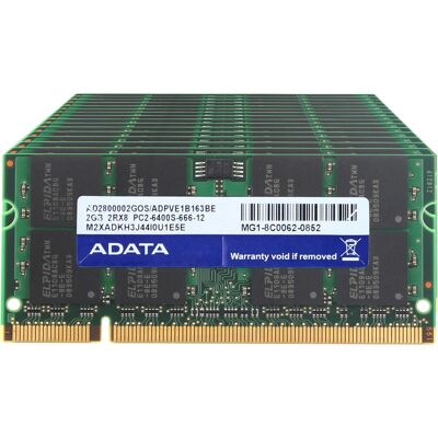 Lot Adata 10x 2gb 2rx8 Pc2-6400s Ddr2 800mhz Memory Unbuffered Laptop Ram Sodimm Lot Adata 10x 2gb 2rx8 Pc2-6400s Ddr2 800mhz Memory Unbuffered Laptop Ram Sodimm