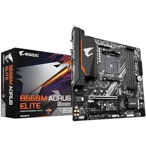 GIGABYTE B550M AORUS ELITE Motherboard - AMD B550 Socket AM4 - Micro ATX GIGABYTE B550M AORUS ELITE Motherboard - AMD B550 Socket AM4 - Micro ATX