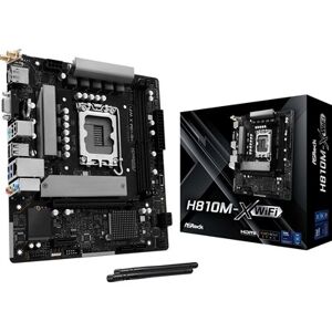 ASRock H810m-X Wifi Intel Socket 1851 Motherboard 2 X Ddr5 Dimm Slots 1 X M.2 So ASRock H810m-X Wifi Intel Socket 1851 Motherboard 2 X Ddr5 Dimm Slots 1 X M.2 So