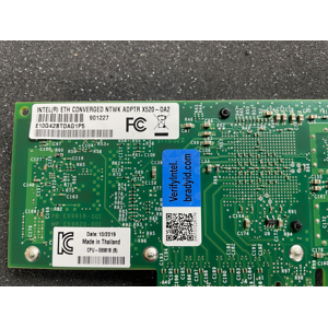 Genuine Intel X520-Da2 10gbs Dual Port Sfp+ Pcie Nic E10g42btdag1p5 Brady.Id Genuine Intel X520-Da2 10gbs Dual Port Sfp+ Pcie Nic E10g42btdag1p5 Brady.Id
