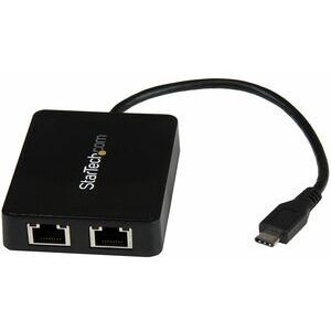 Startech Usb C To Dual Gigabit Ethernet Adapter With Usb 3.0 Type-A Port Usb Typ Startech Usb C To Dual Gigabit Ethernet Adapter With Usb 3.0 Type-A Port Usb Typ